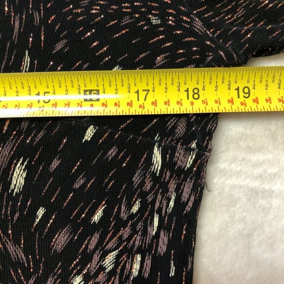 Vintage Artex Collection Black/Bronze Zip Up Women's Top Size Med - Picture 9 of 12